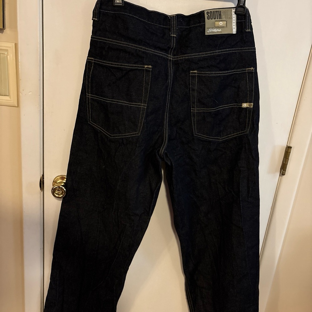 South Pole Men's Deep Indigo Relaxed Jeans - Picture 3 of 10